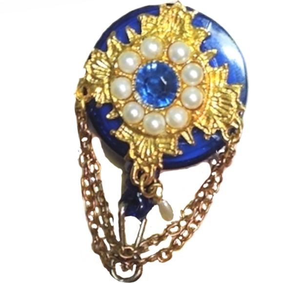 ID Badge Holder Royal Blue w/ White Mask - Picture 10 of 14